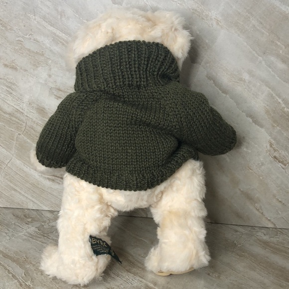 Vintage RUSS Bear “Byron” Fully Jointed‎ with Little Knit Green Sweater - Picture 7 of 12